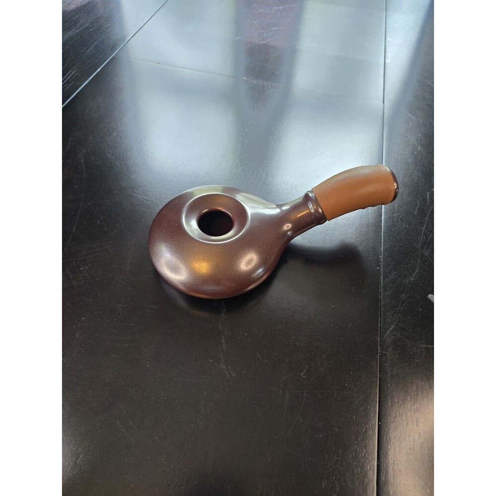 Nuvo Eco Ceramic Coffee Bean Roaster Brown Leather Strap Handle Korea